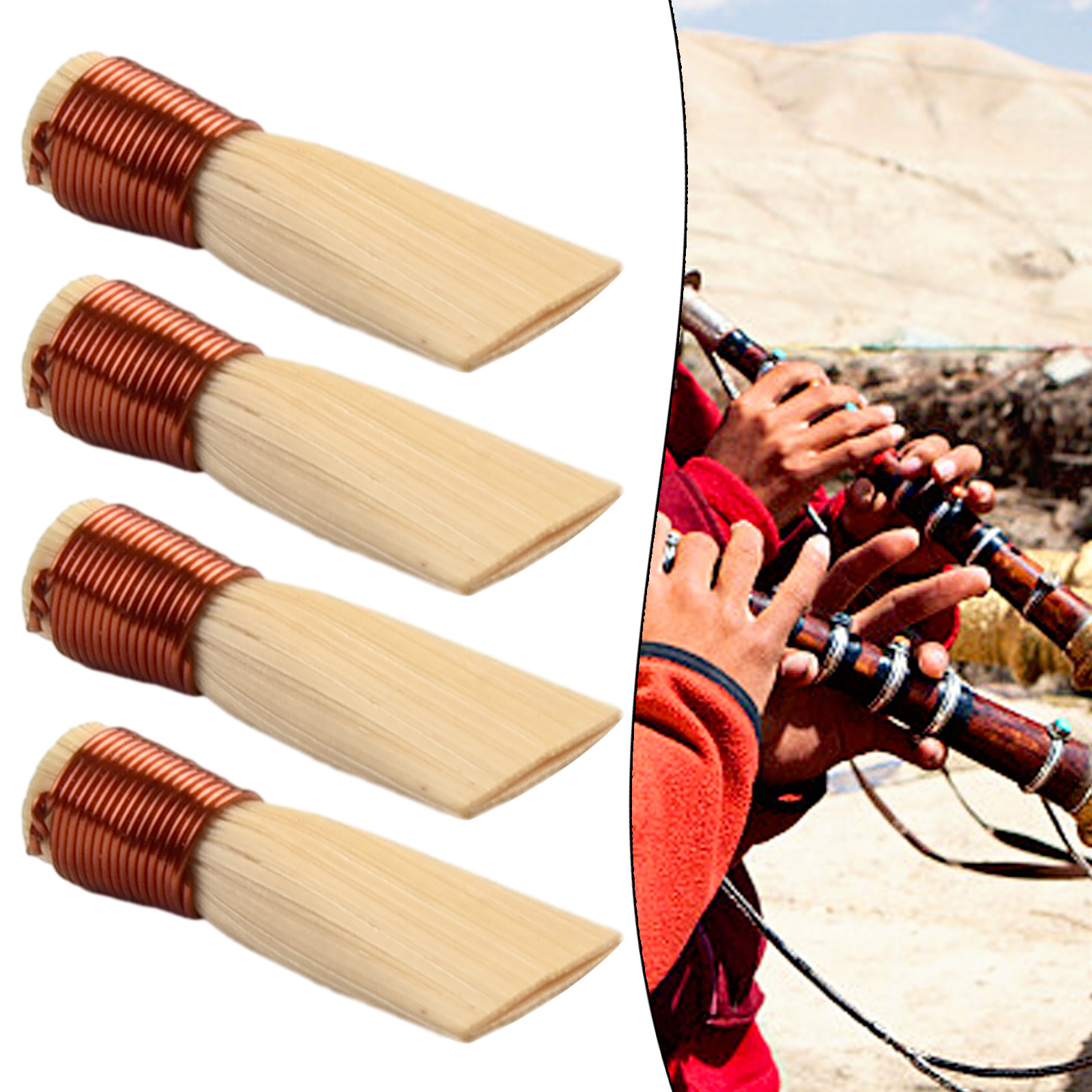 Set of 4 Suona Reed Whistles M - Musical Instrument Reed ulasan dan harga