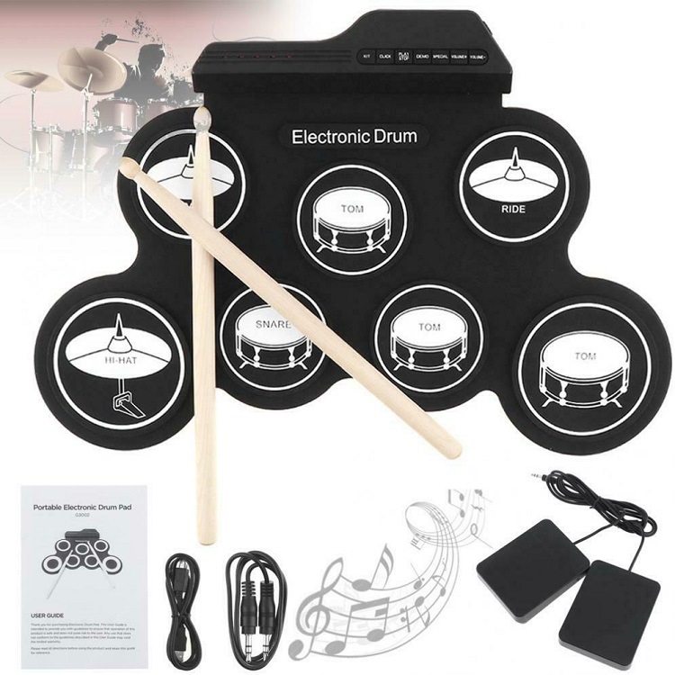 High Quality Silicon Drum Pad  - Musical Instrument Drum ulasan dan harga