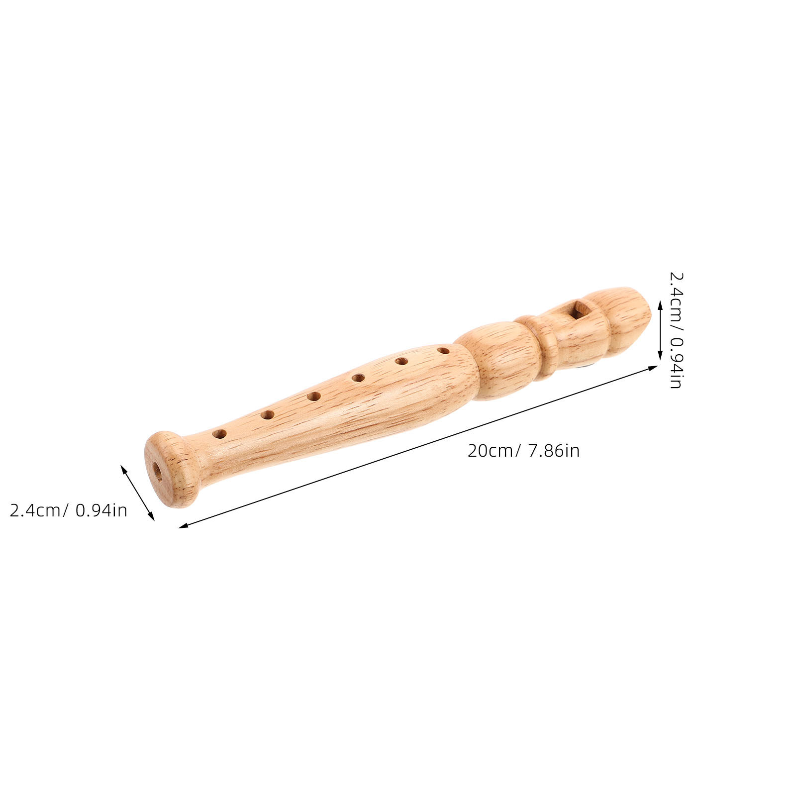 Wooden 6-Hole Recorder Beginne - Musical Instrument Piccolo ulasan dan harga