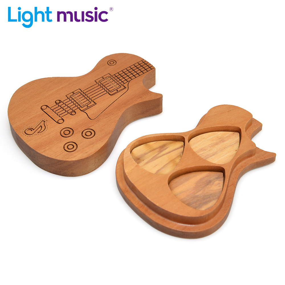 Guitar Picks Holder Wooden Ple - Musical Instrument Cajon ulasan dan harga