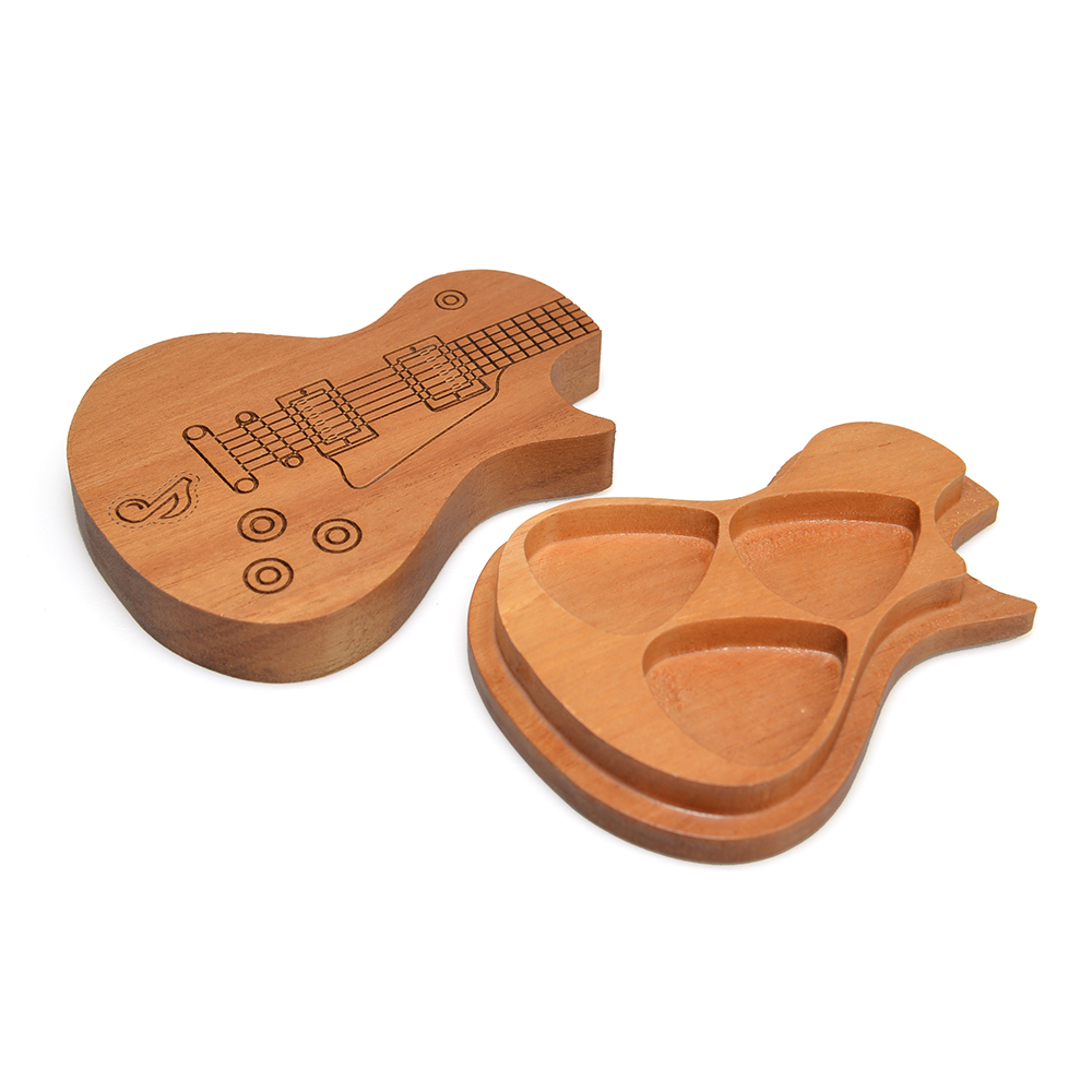 Guitar Picks Holder Wooden Ple - Musical Instrument Cajon ulasan dan harga