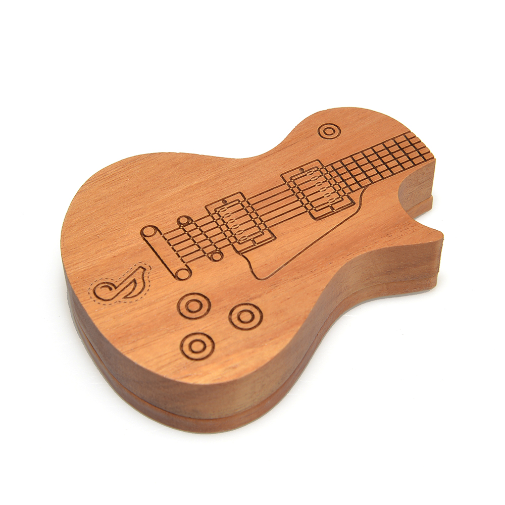 Guitar Picks Holder Wooden Ple - Musical Instrument Cajon ulasan dan harga