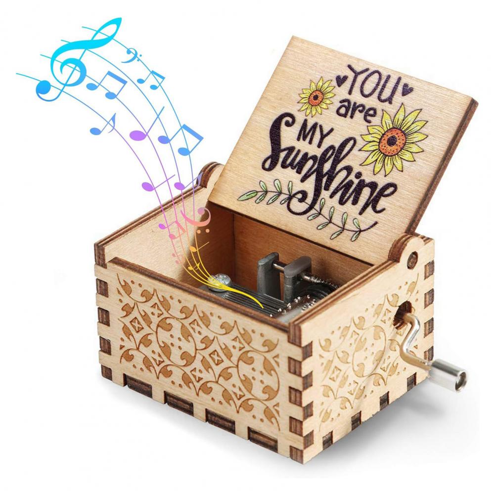 6.4* 5.2cm Mini Music Box Rota - Musical Instrument Cajon ulasan dan harga