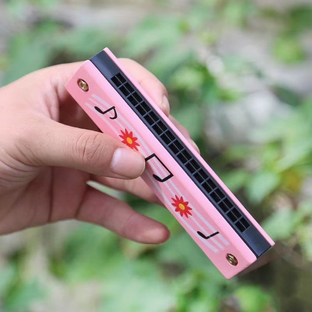 New 16 Holes Wooden Harmonica  - Musical Instruments Cartoon ulasan dan harga