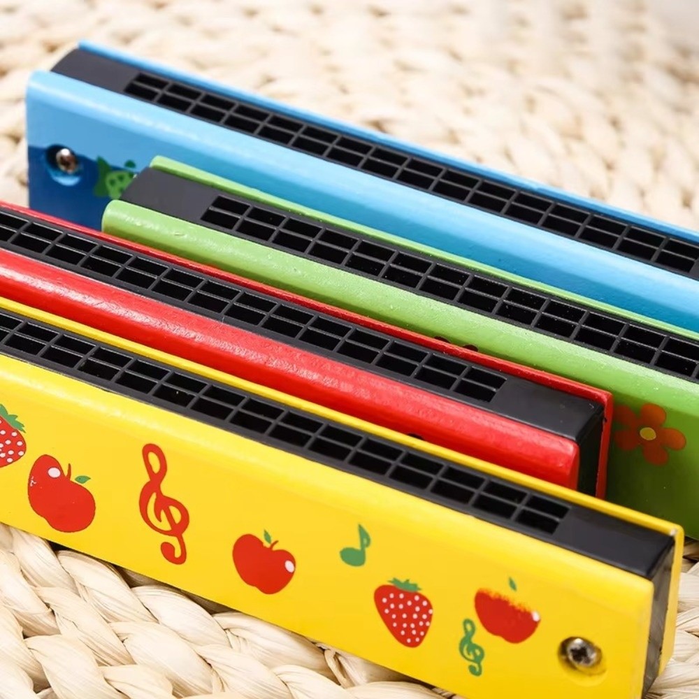 New 16 Holes Wooden Harmonica  - Musical Instruments Cartoon ulasan dan harga