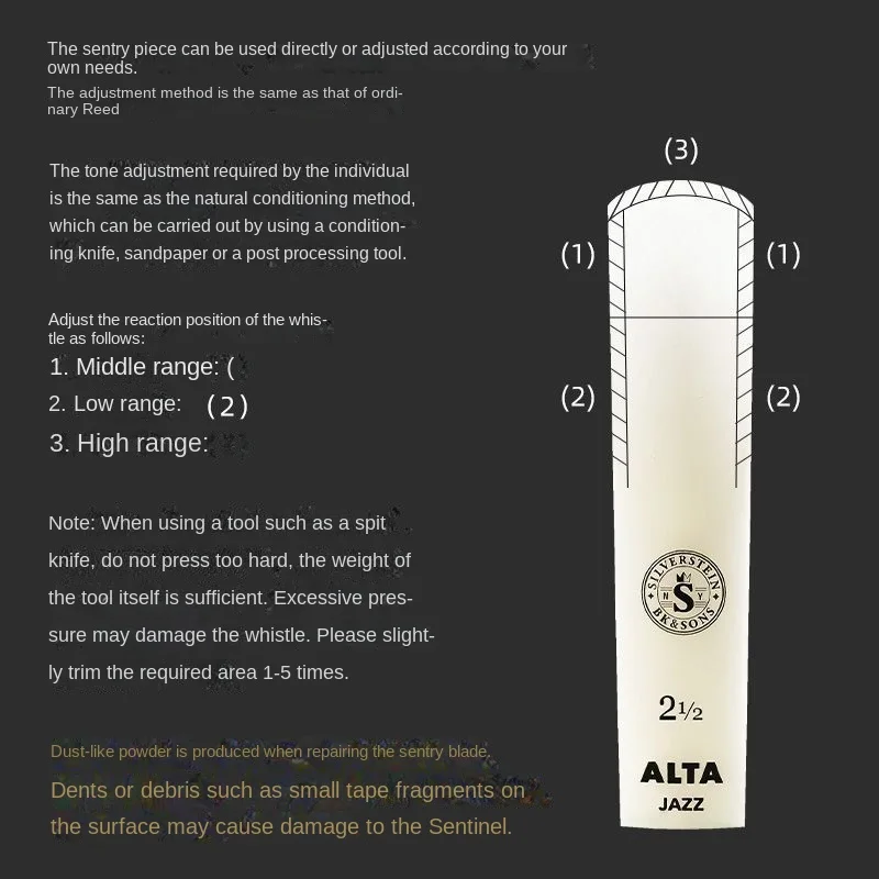 Baritone Upper Bass Reed, Silv - Musical Instrument Reed ulasan dan harga