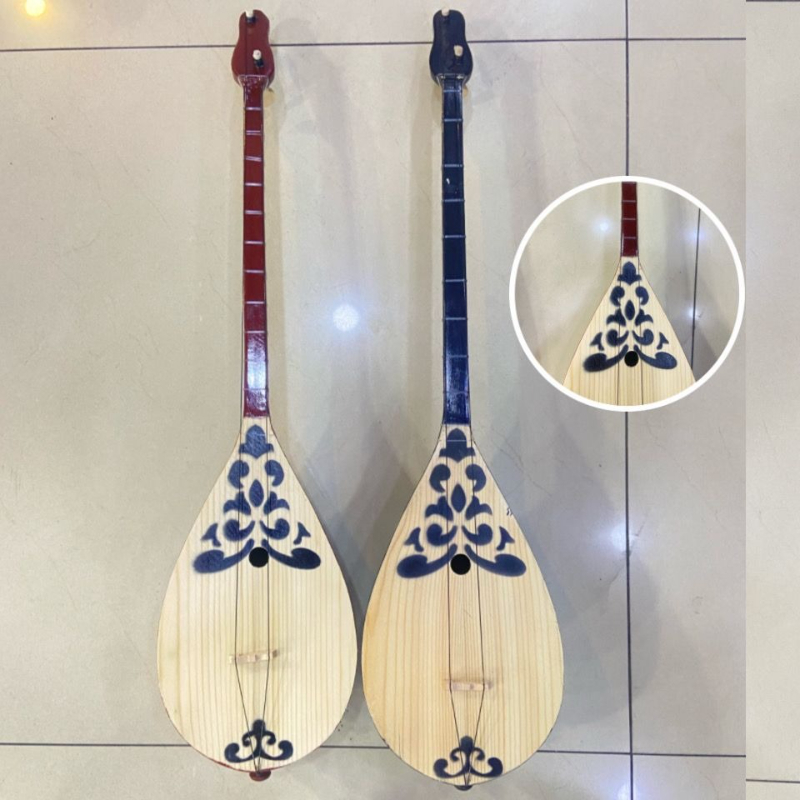 80CM Dombra 2 String Kazakh Et - Musical Instrument Drawing ulasan dan harga
