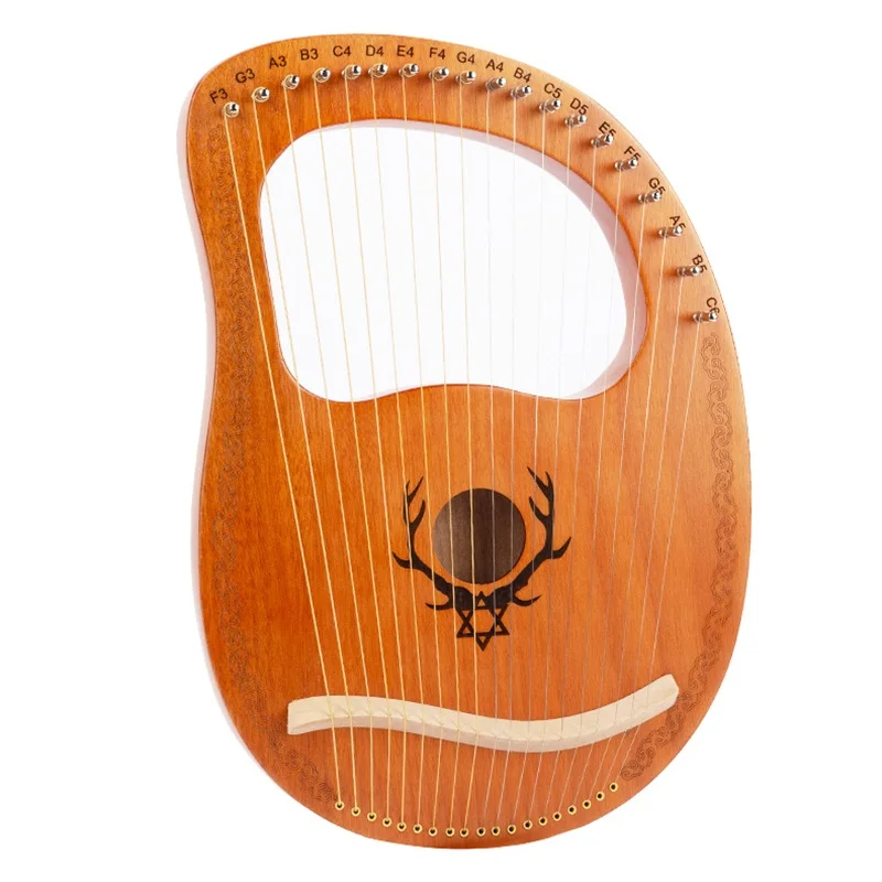 19 Strings Lyre Harp Mahogany  - Musical Instrument Lyre ulasan dan harga