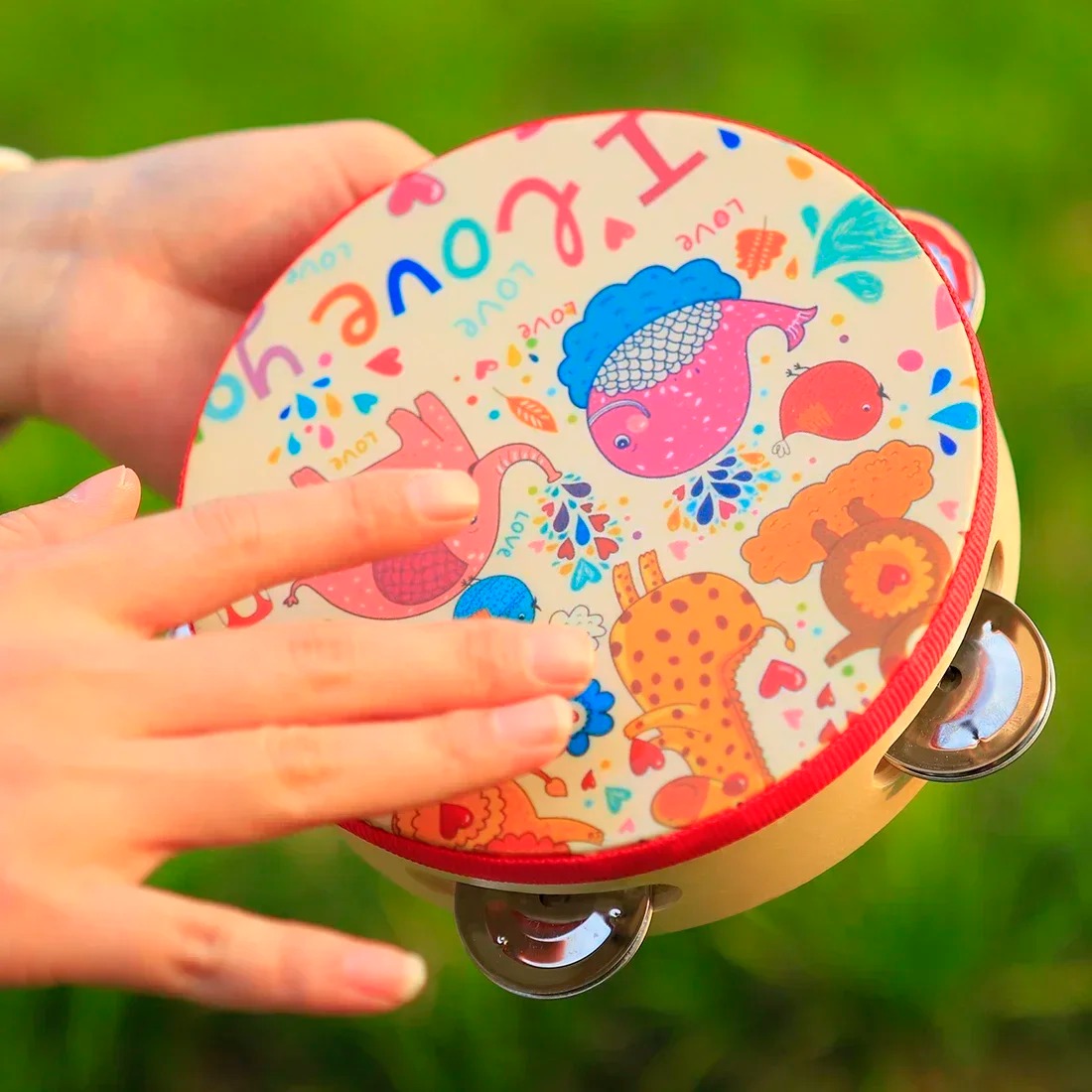 SLADE 6 Inch Tambourine Cartoo - Musical Instruments Cartoon ulasan dan harga