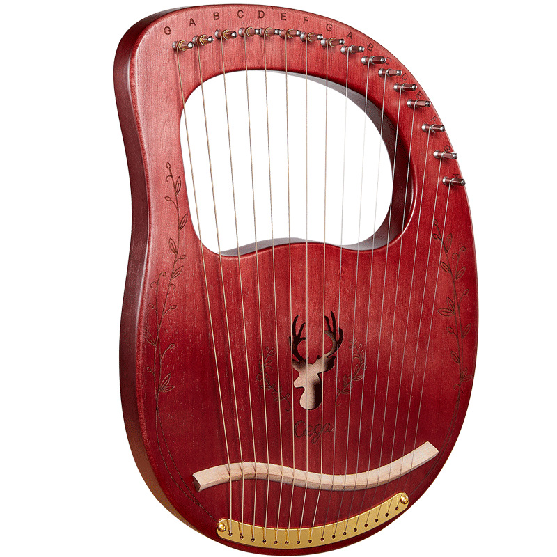 16 Strings Lyre Harp Mahogany  - Musical Instrument Lyre ulasan dan harga