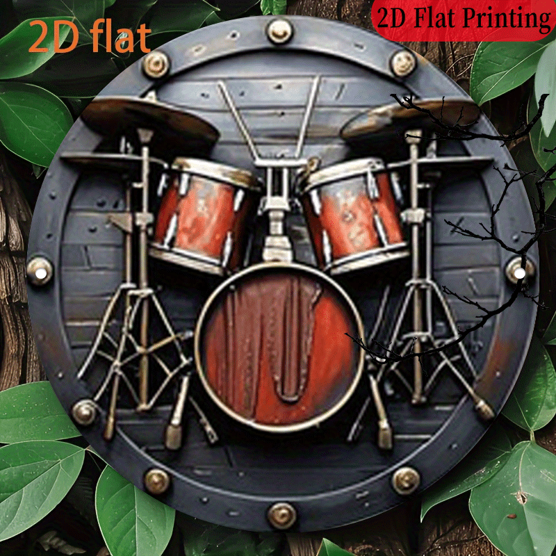 2D Flat, 1pc, 20.32x20.32 cm 2 - Musical Instrument Drum ulasan dan harga