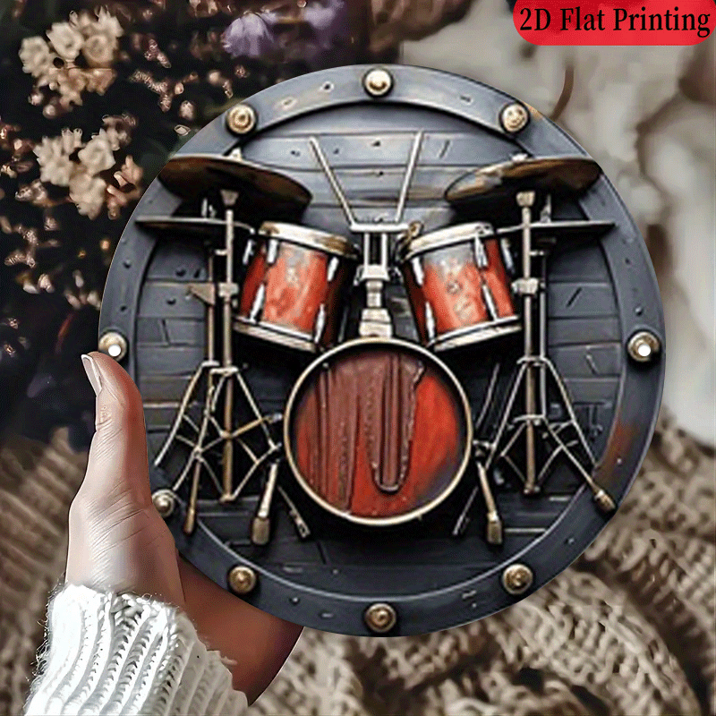 2D Flat, 1pc, 20.32x20.32 cm 2 - Musical Instrument Drum ulasan dan harga