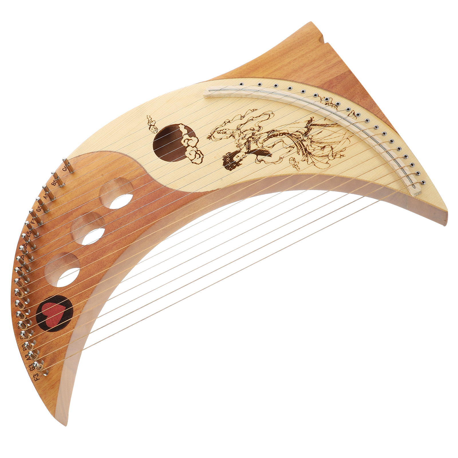 1Set Lyre Harp 19 Metal String - Musical Instrument Lyre ulasan dan harga