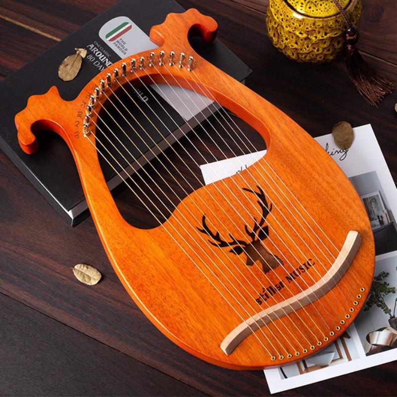 Antlers 16-tone lyre 16-string - Musical Instrument Lyre ulasan dan harga