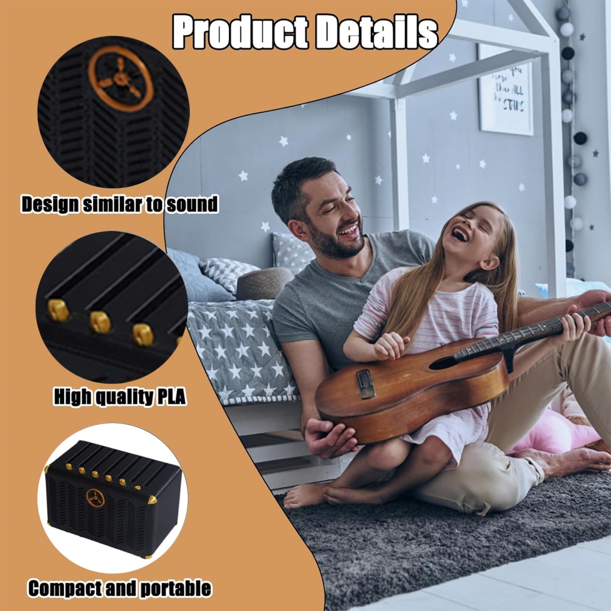 Guitar Pick Holder, 3D Printed - Musical Instrument Cajon ulasan dan harga