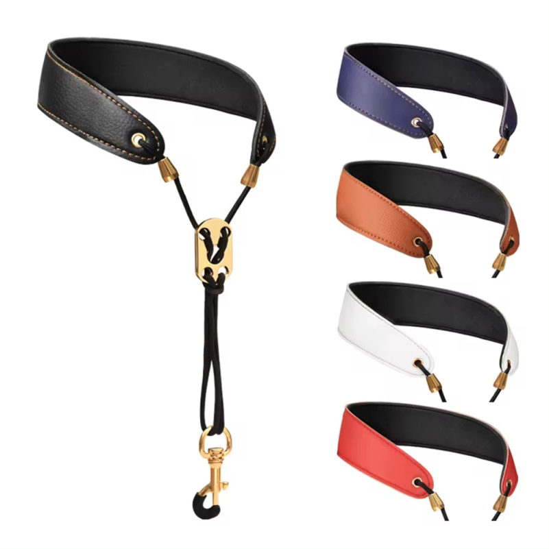 Leather Saxophone Strap Saxoph - Musical Instrument Oboe ulasan dan harga