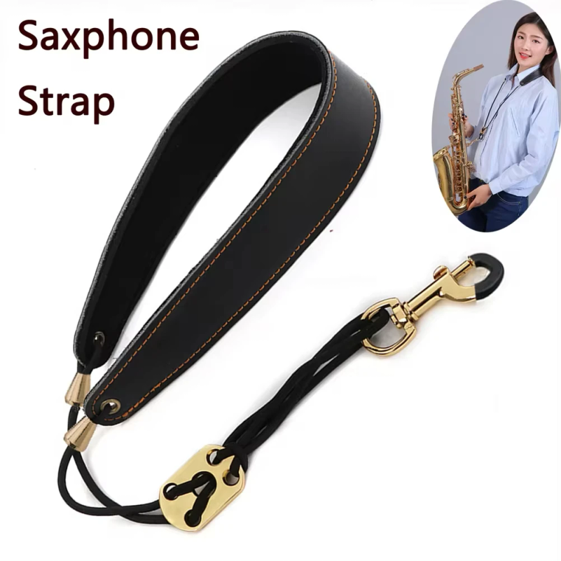 Leather Saxophone Strap Saxoph - Musical Instrument Oboe ulasan dan harga