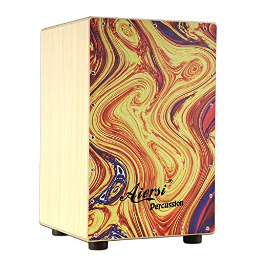 Colour Wood Hand Cajon Box Dru - Musical Instrument Cajon ulasan dan harga